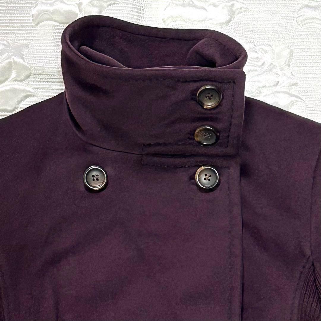 Max Mara SPORTMAX Long Coat Asian fit L 40 US size M Bordeaux Authentic