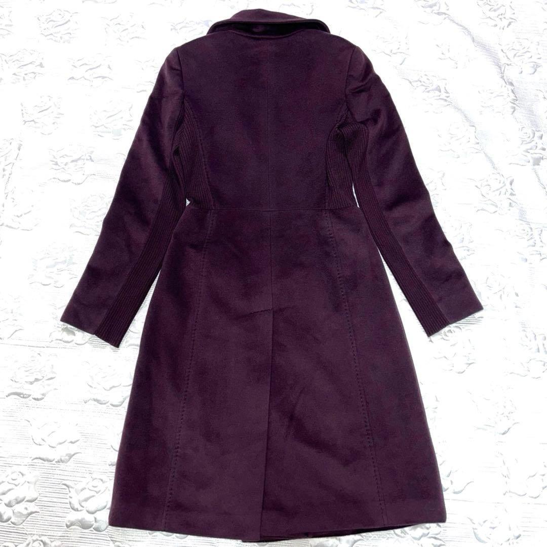 Max Mara SPORTMAX Long Coat Asian fit L 40 US size M Bordeaux Authentic