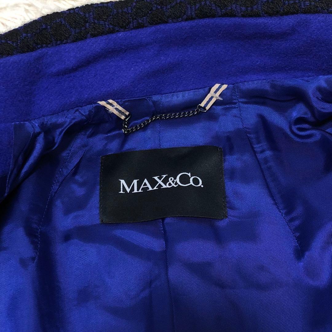 Max&Co Max Mara Long Coat Asian fit 4XL US size 3XL Blue Authentic