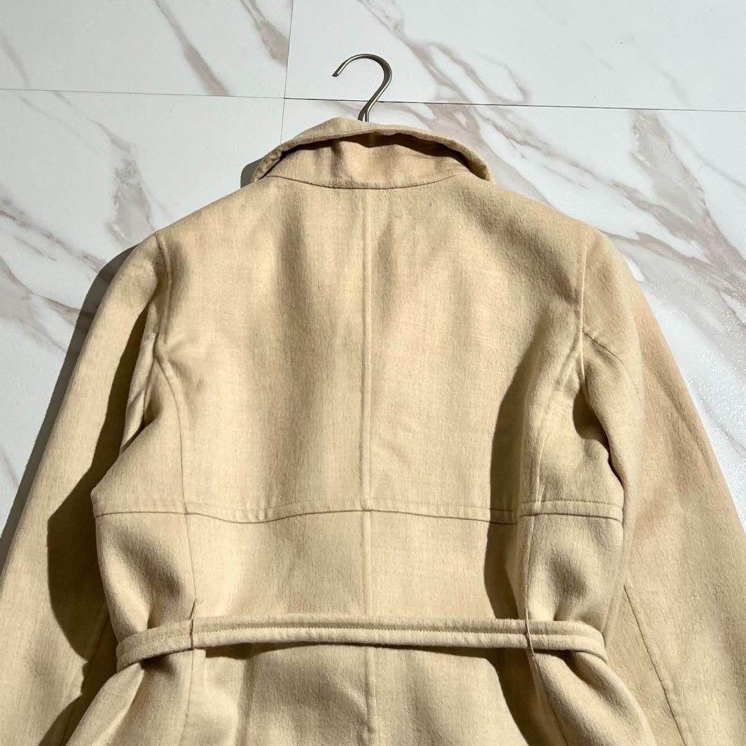Max Mara Mint Cucito A Mano Long Coat Asian fit S 36 US size XS White Authentic