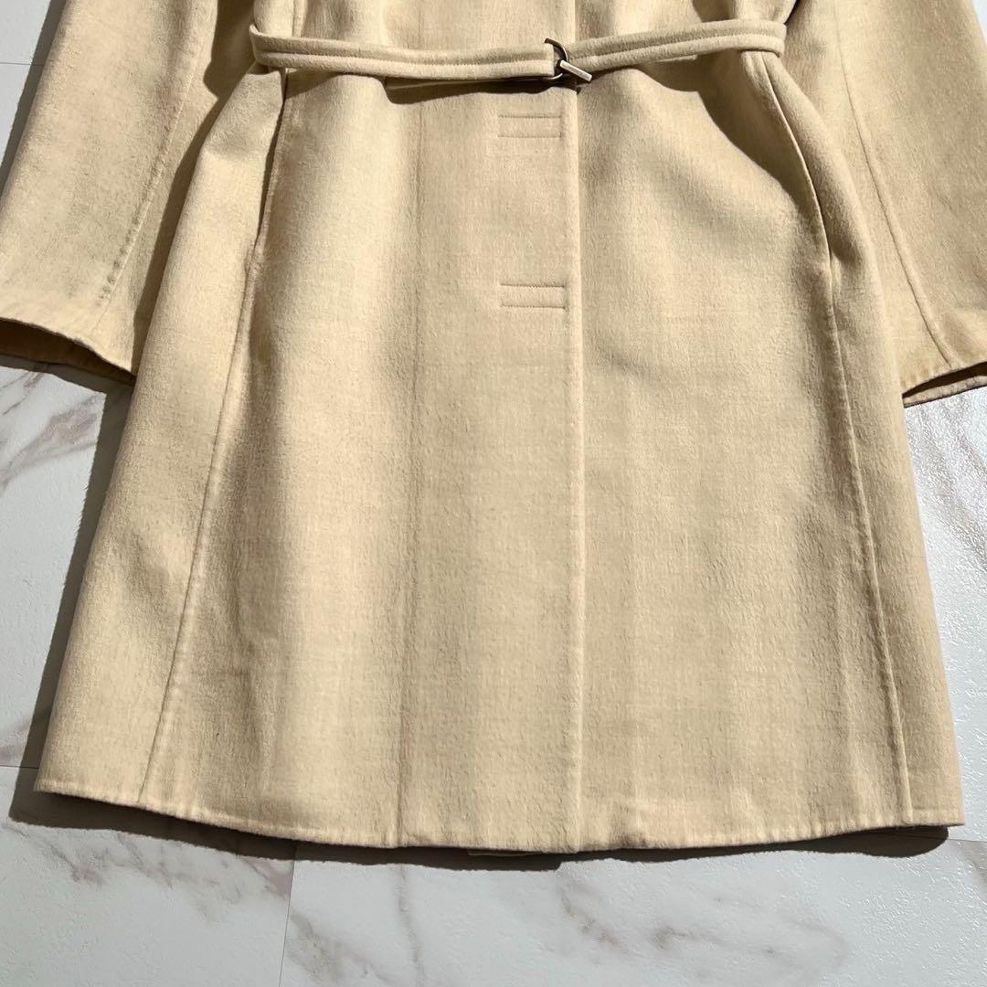 Max Mara Mint Cucito A Mano Long Coat Asian fit S 36 US size XS White Authentic