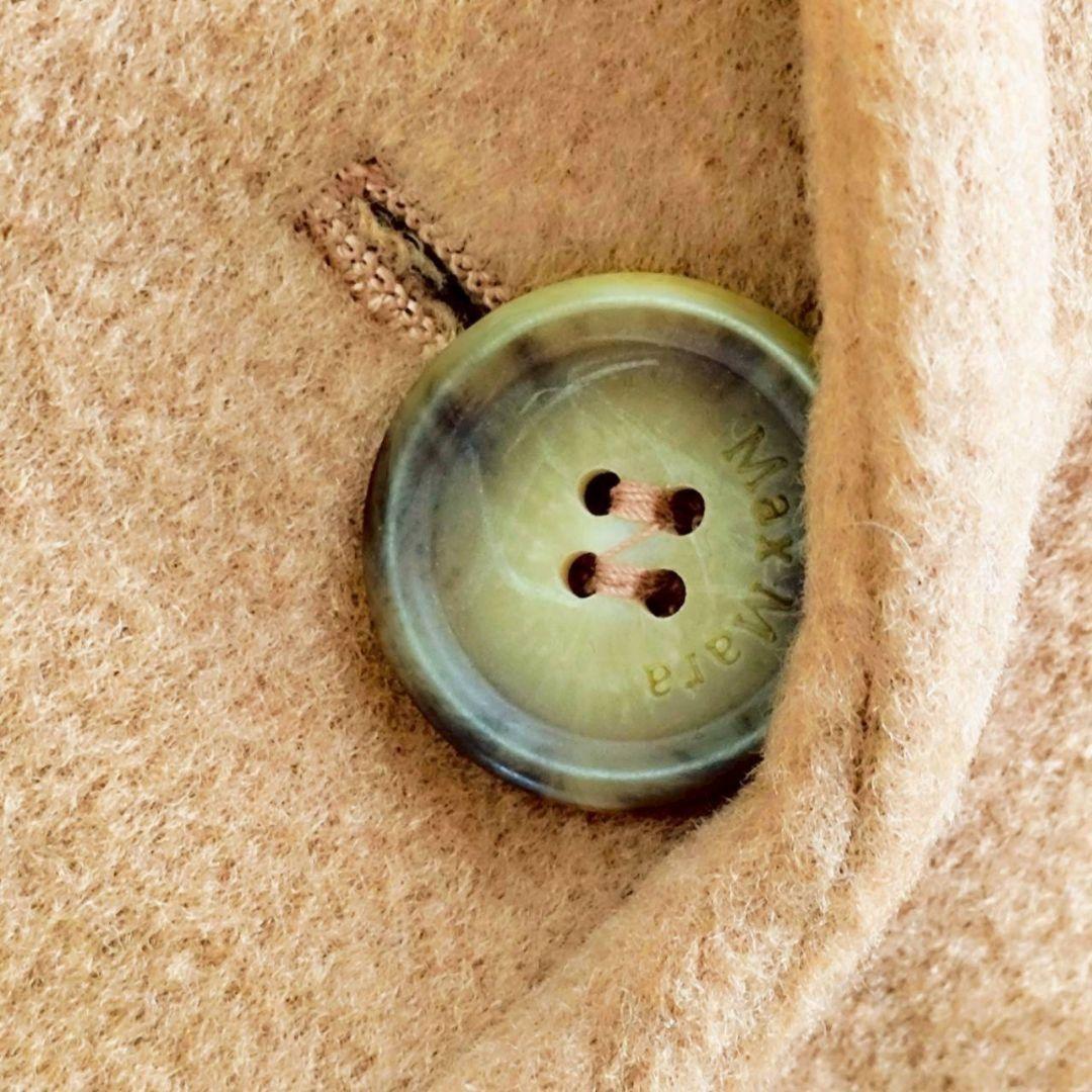Max Mara Wool Coat Asian fit M 38 US size S Camel Beige Authentic