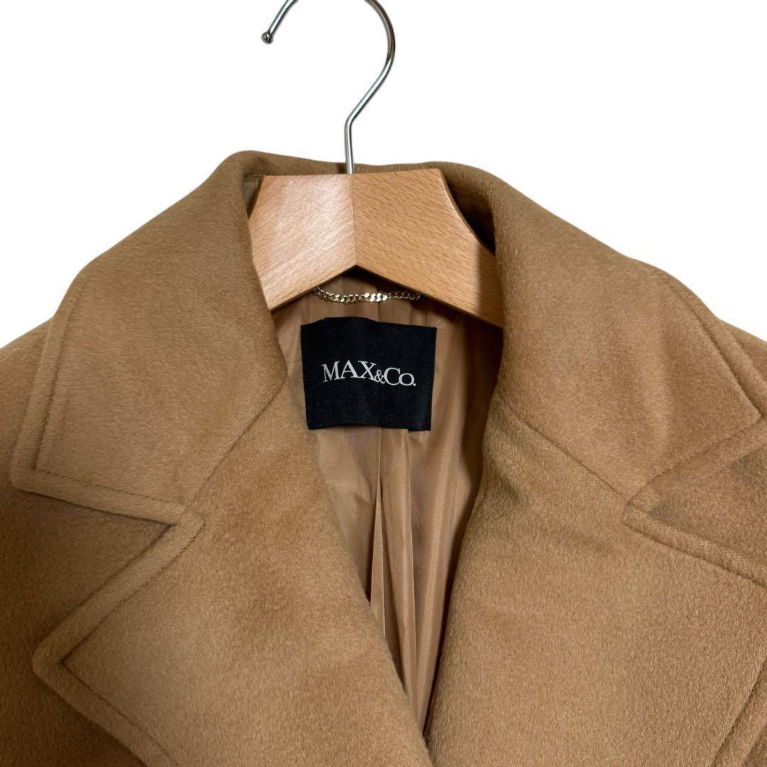 Max Mara MAX&Co. Long Coat Asian fit L 40 US size M Beige Authentic