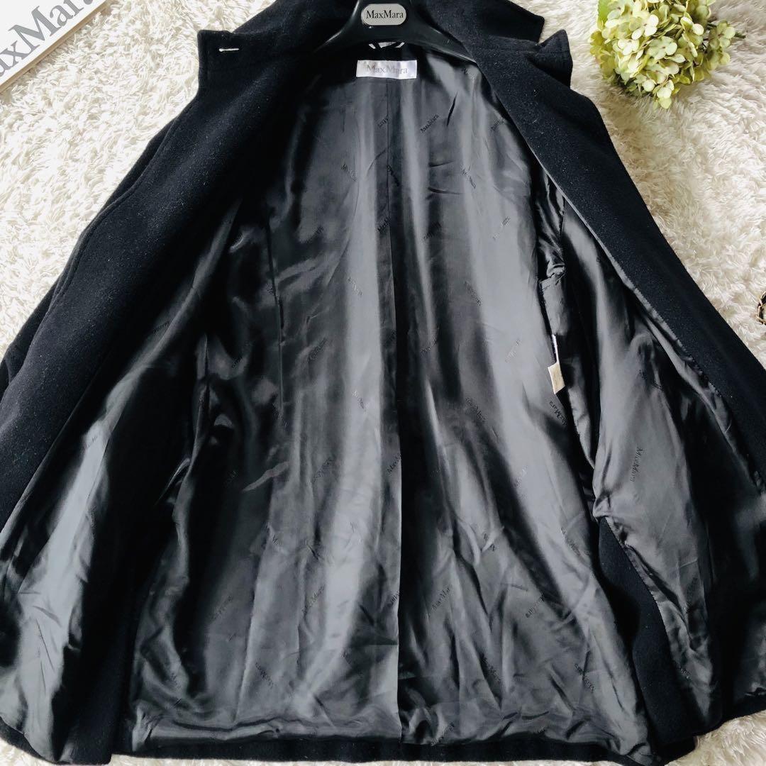 Max Mara Gown Coat Asian fit M 38 US size S Black Authentic