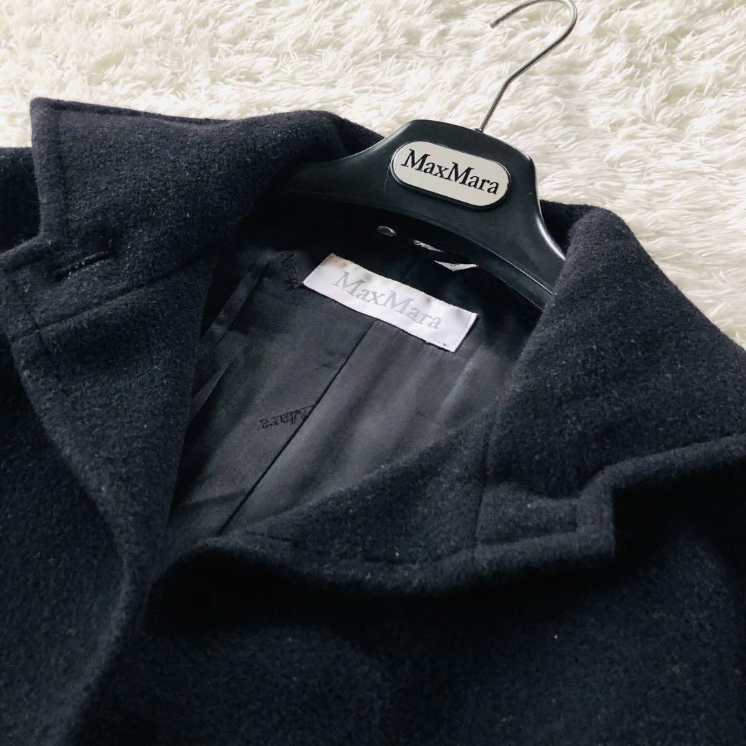 Max Mara Gown Coat Asian fit M 38 US size S Black Authentic