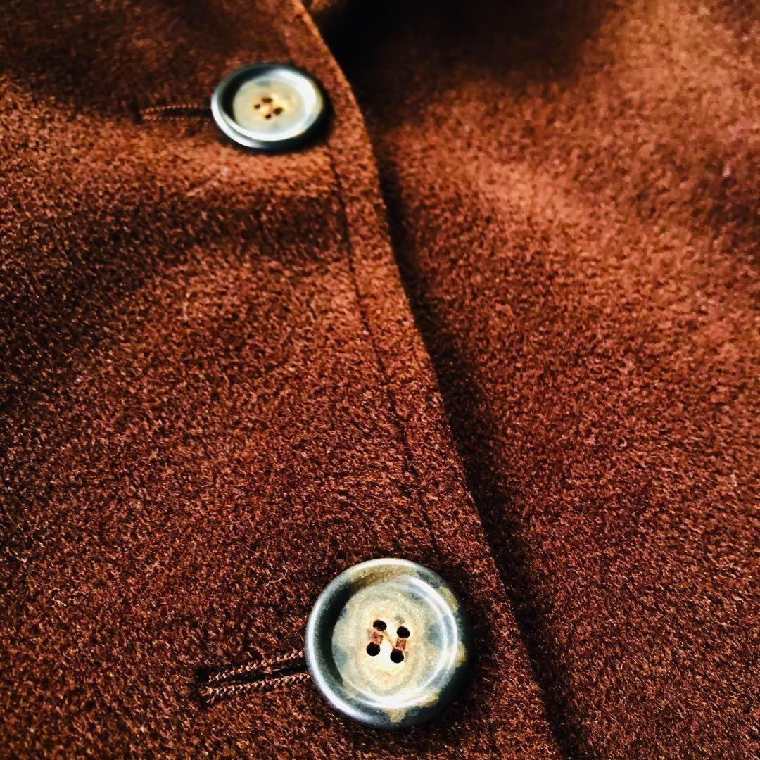 Max Mara Wool Coat Asian fit XL 42 US size L Brown Authentic