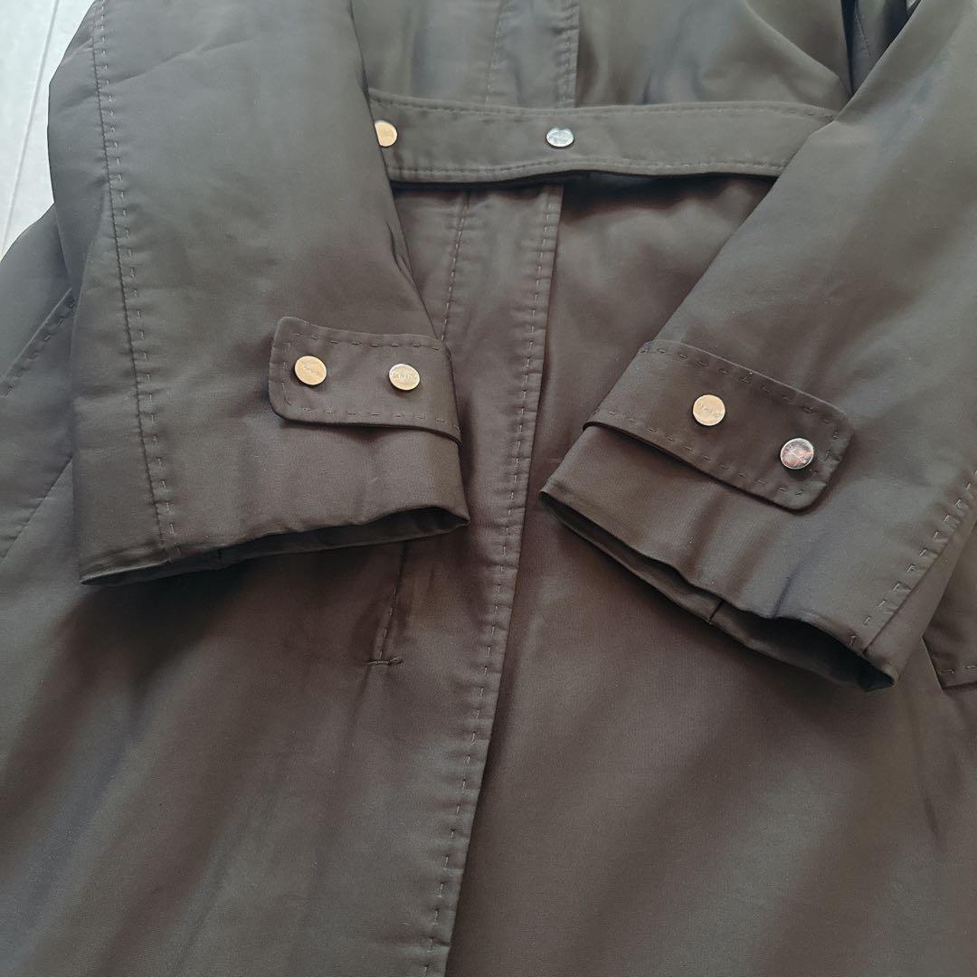 S Max Mara Coat Asian fit L US size M Dark Brown Authentic