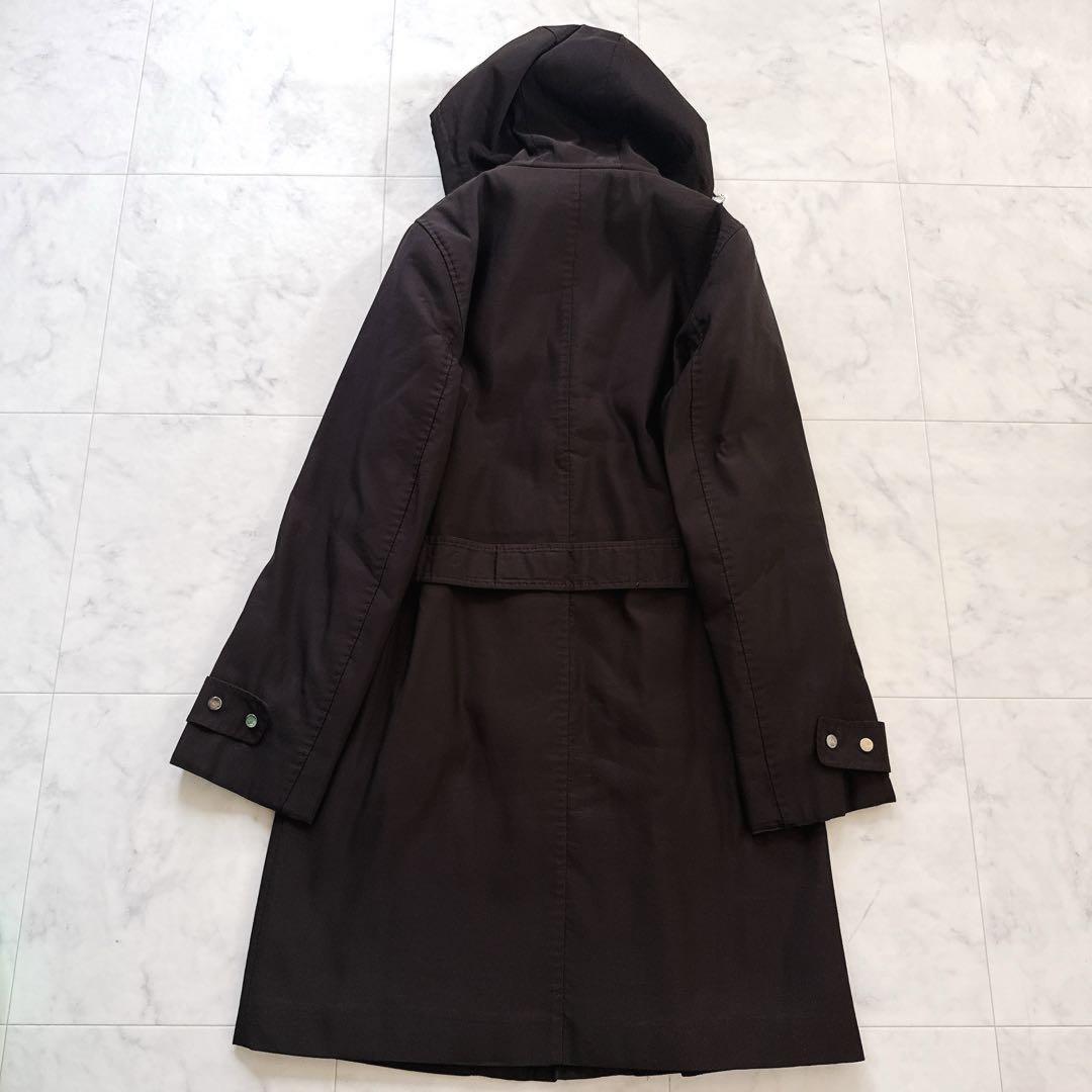 S Max Mara Coat Asian fit L US size M Dark Brown Authentic