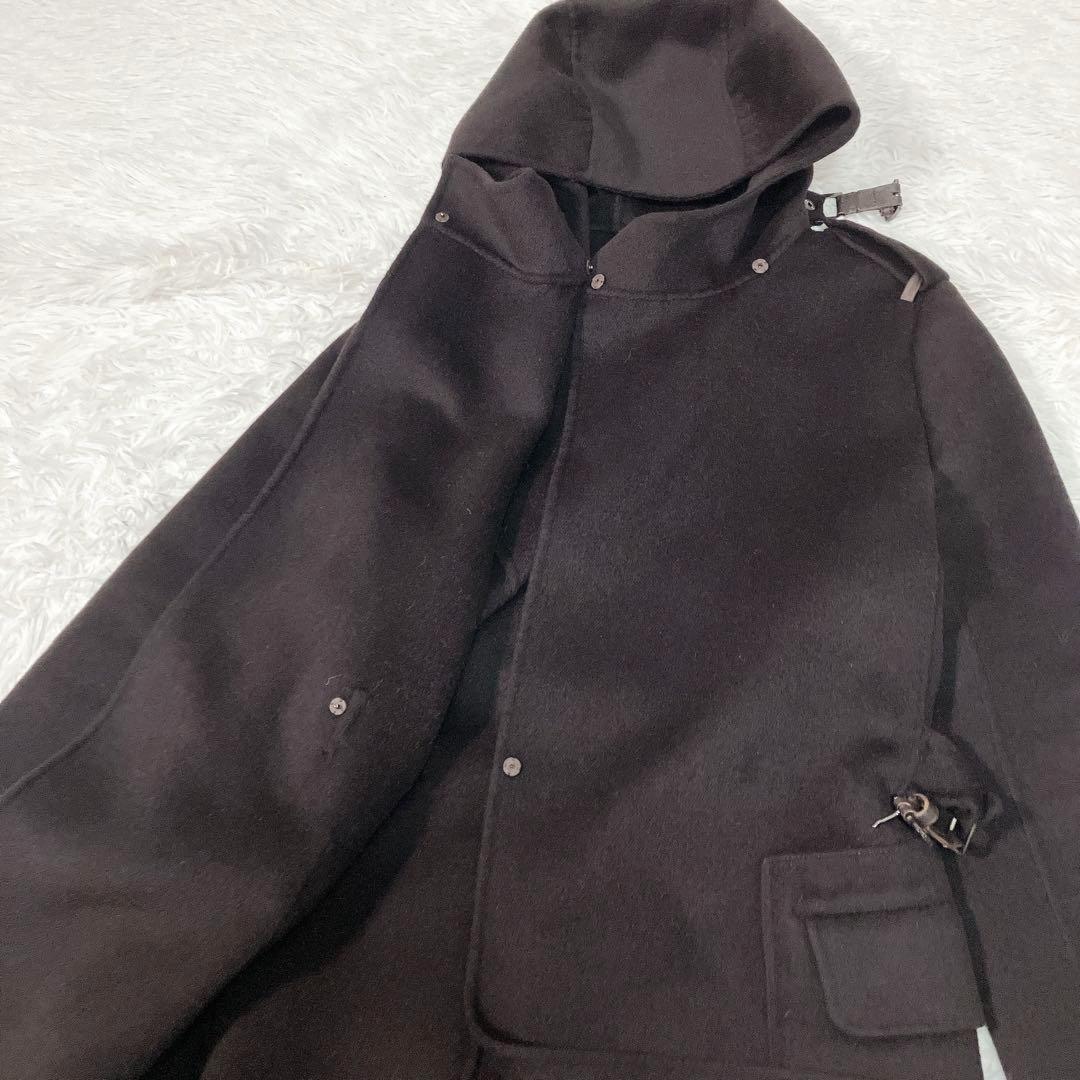 S Max Mara CUTITO A MANO Coat Asian fit M 38 US size S Dark Brown Authentic