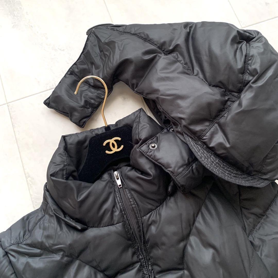 Max Mara MAX&Co. 2way Down Coat Asian fit L 40 US size M Black Authentic