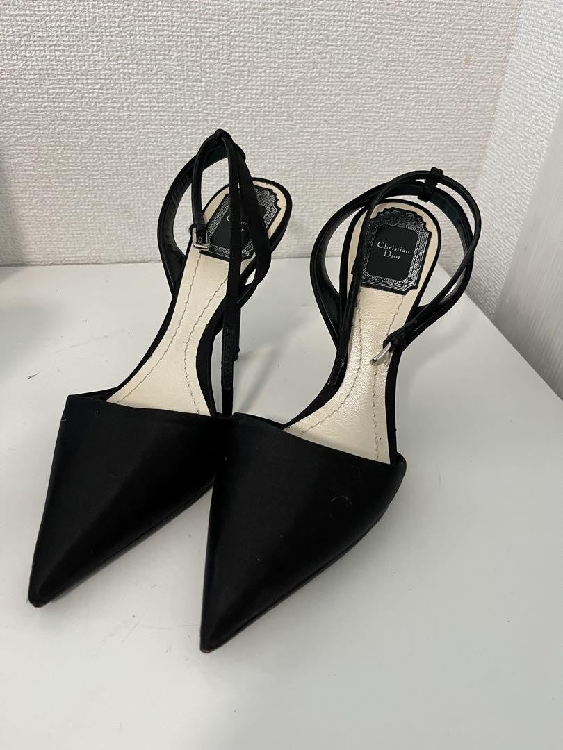 Christian Dior Shoes Pumps Heel EU 36.5 US 6.5 Black Authentic
