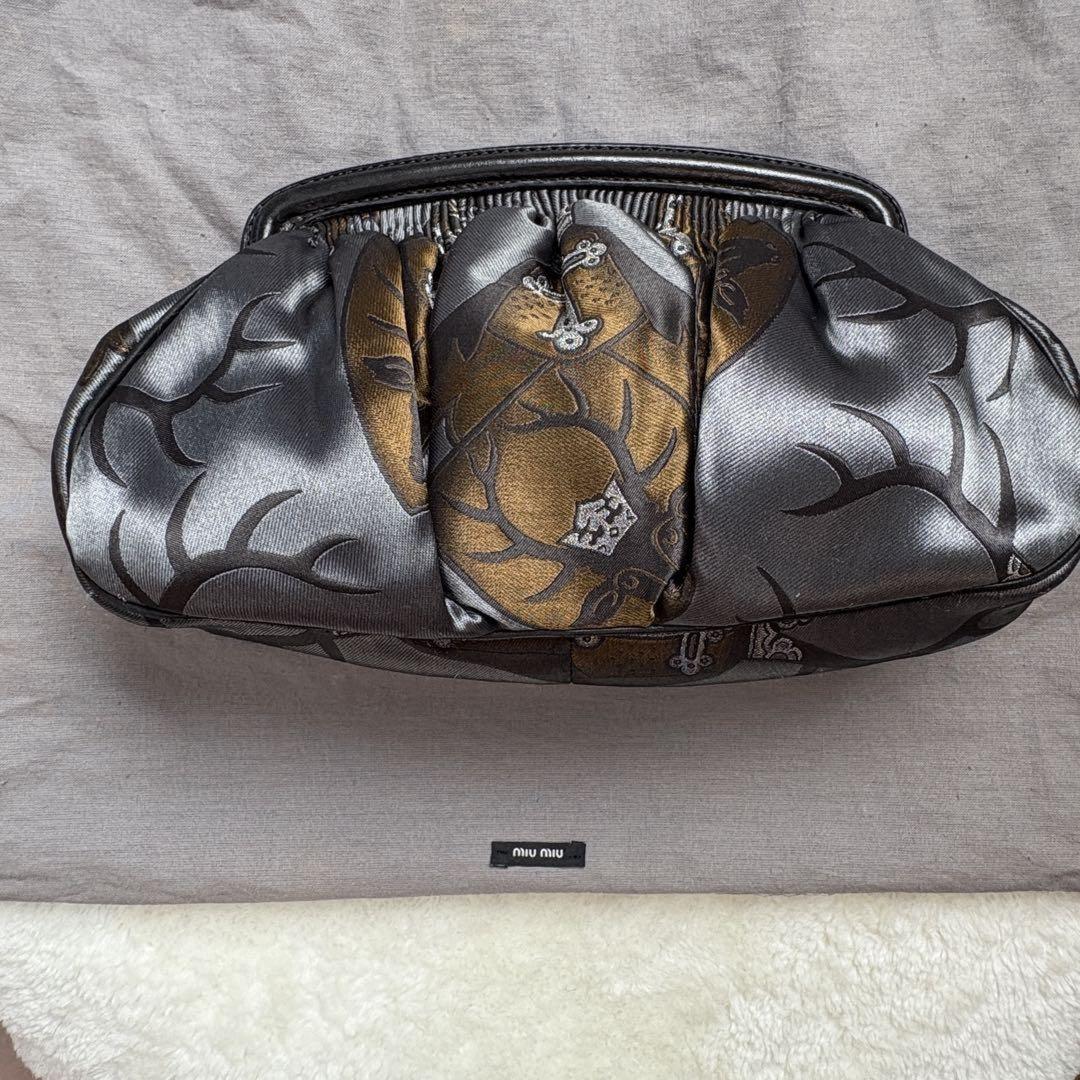MIU MIU Clutch Bag Second Bag Authentic