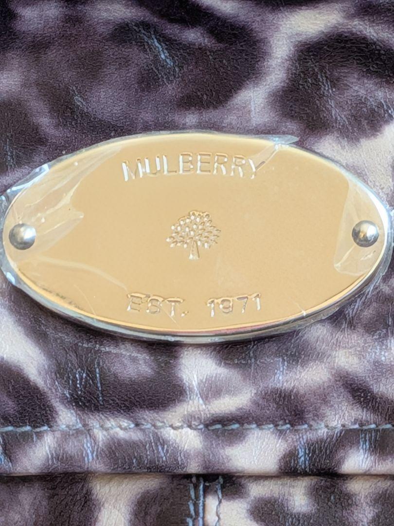 MULBERRY Shoulder Bag Purse Leopard Leather Authentic