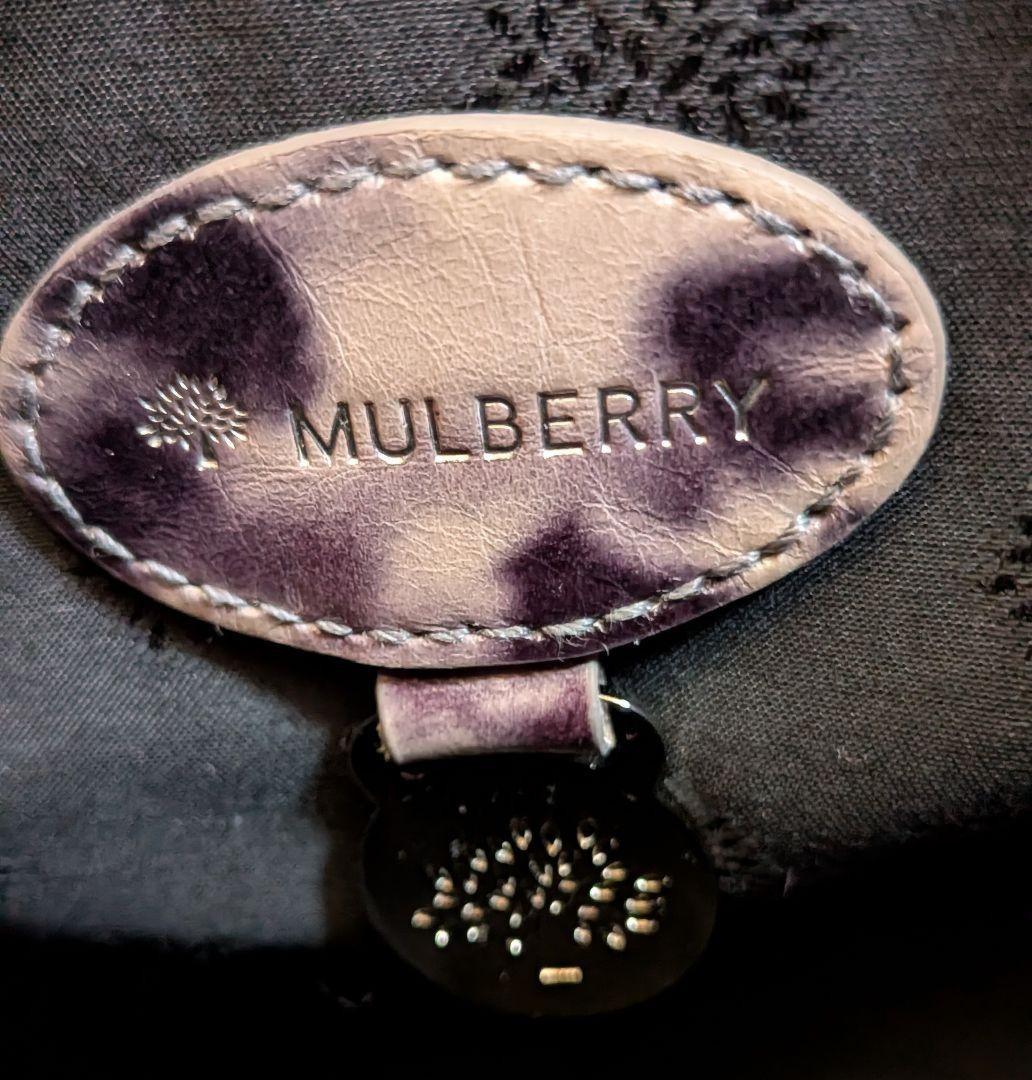 MULBERRY Shoulder Bag Purse Leopard Leather Authentic