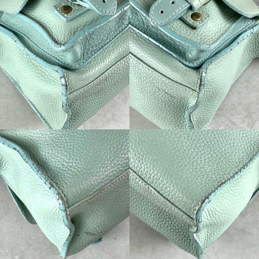 MULBERRY Shoulder Bag Purse Roxanne Leather Emerald Green Authentic