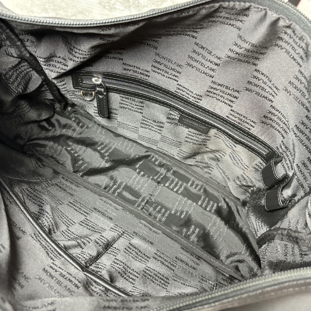 Montblanc Shoulder Bag Purse Nylon Black Authentic