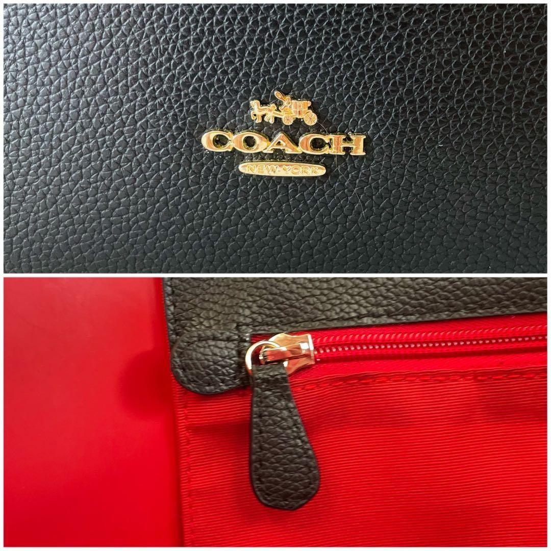 COACH Hand Bag Tote Purse Black Authentic