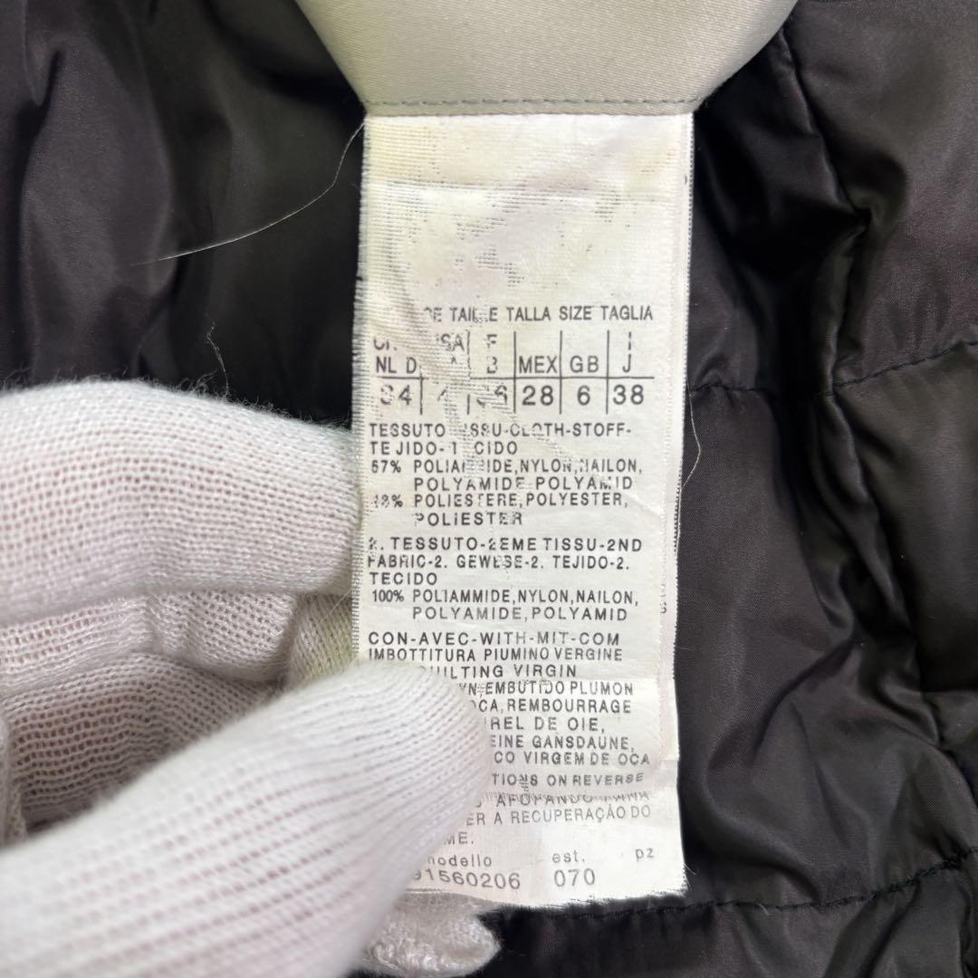 S Max Mara hooded Coat Asian fit M 38 US size S Black Beige Authentic