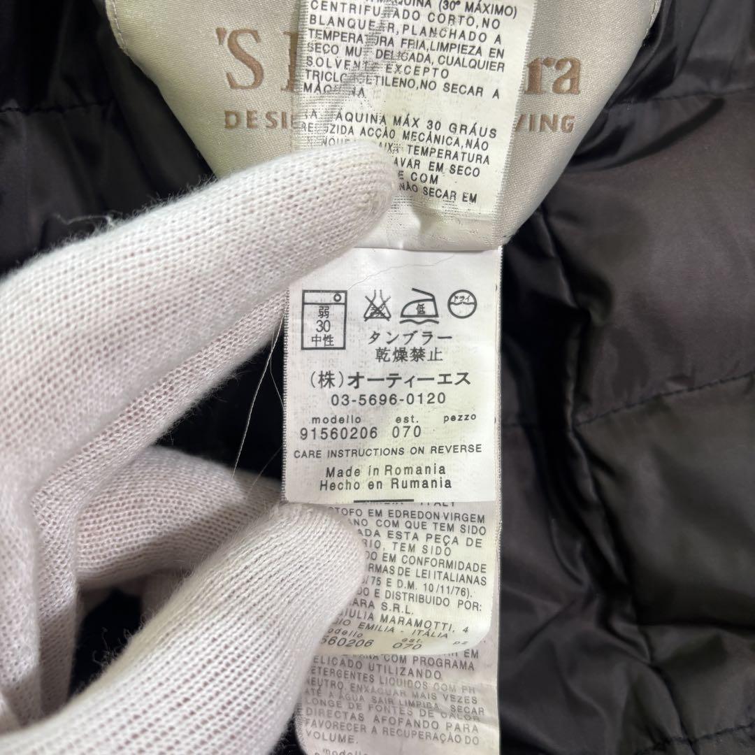 S Max Mara hooded Coat Asian fit M 38 US size S Black Beige Authentic