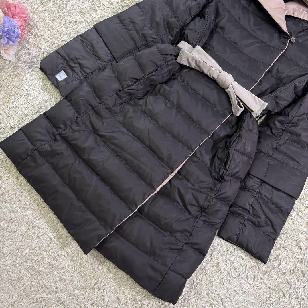 S Max Mara hooded Coat Asian fit M 38 US size S Black Beige Authentic