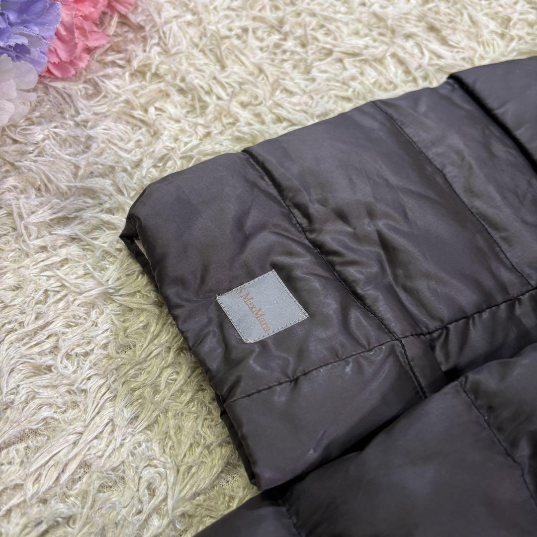 S Max Mara hooded Coat Asian fit M 38 US size S Black Beige Authentic
