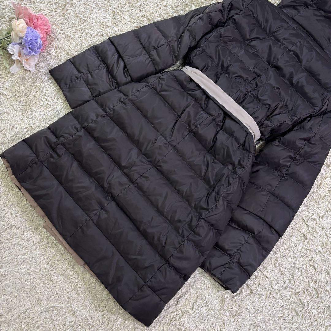 S Max Mara hooded Coat Asian fit M 38 US size S Black Beige Authentic
