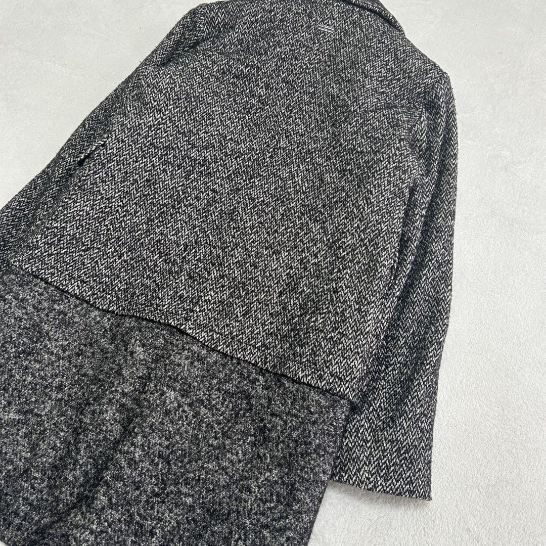 Max Mara MARELLA Long Coat Asian fit L 40 US size M Black Gray Authentic