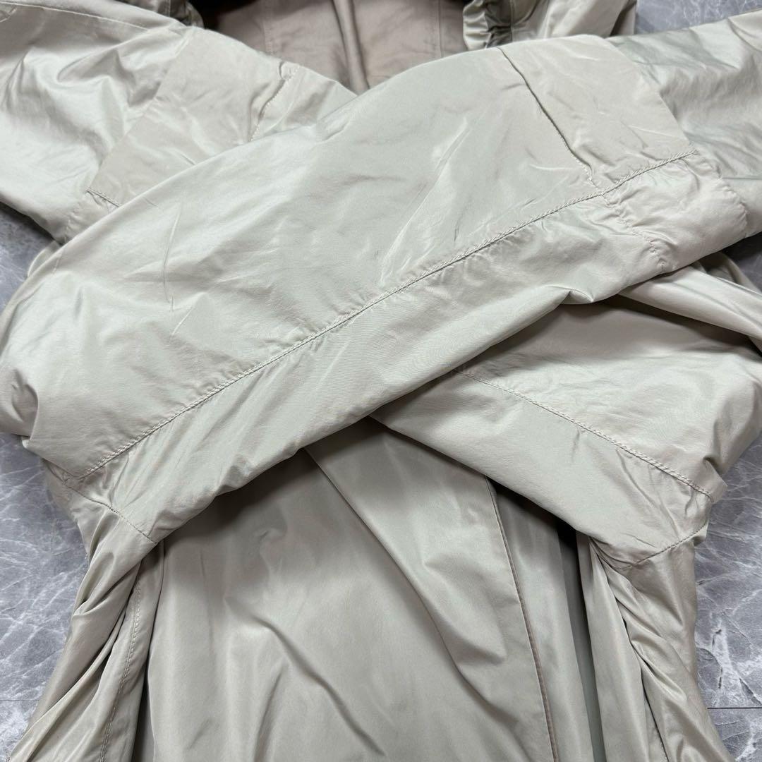S Max Mara reversible hooded Coat Asian fit L 40 US size M Beige Authentic
