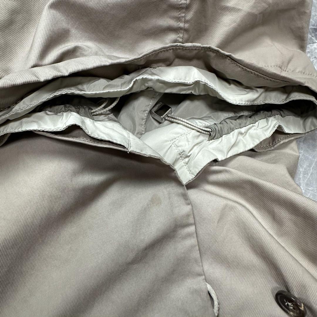 S Max Mara reversible hooded Coat Asian fit L 40 US size M Beige Authentic