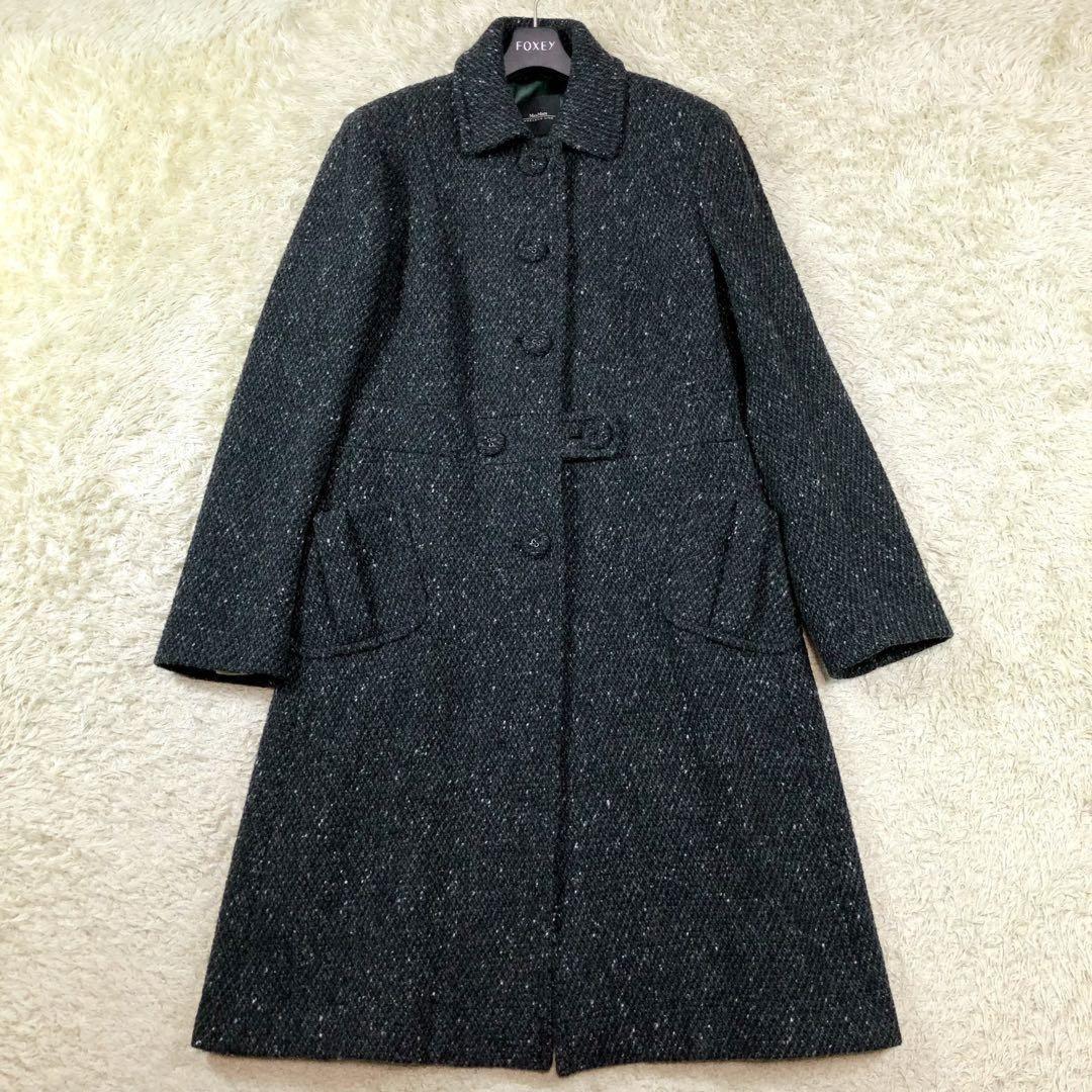 Max Mara Long Coat Asian fit 2XL 44 US size XL Black Authentic