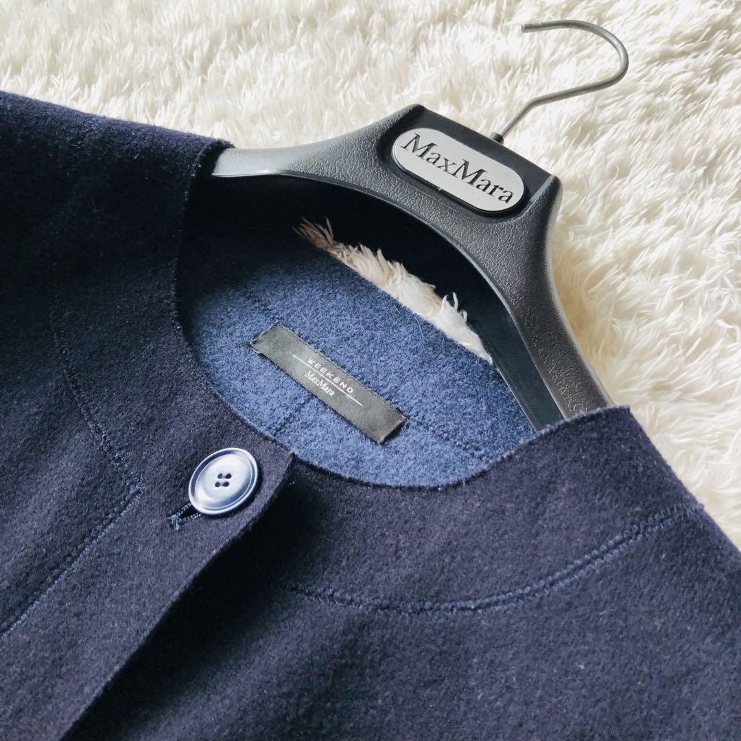 Weekend Max Mara Coat Asian fit 2XL 44 US size XL Dark Navy Authentic