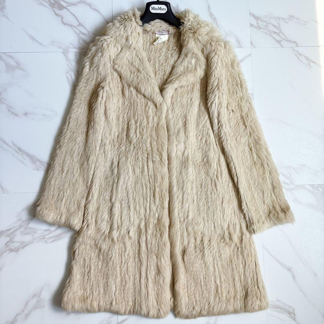 Max Mara MAX&Co. Coat Asian fit S US size XS Light Beige Authentic