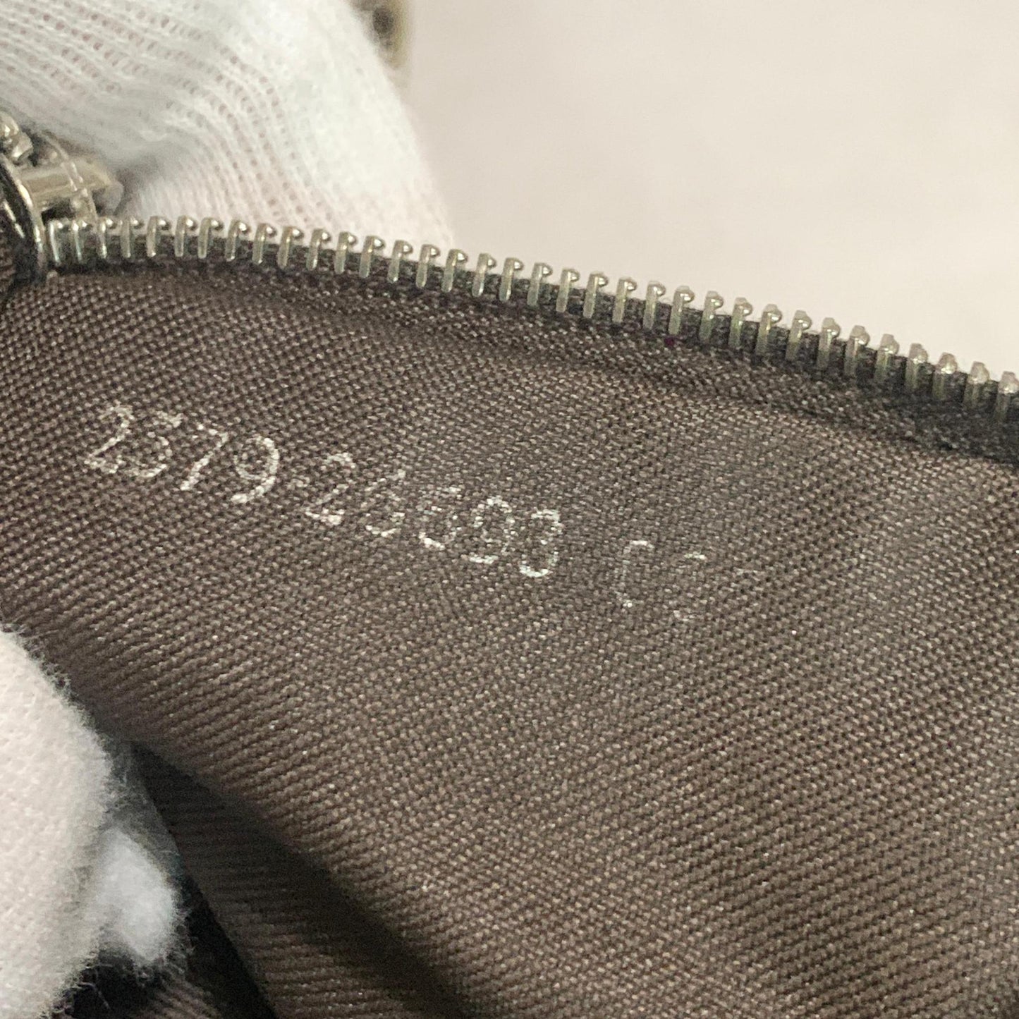 FENDI Handbag Tote Bag FF Purse Corduroy Beige Brown Silver Women's Used Auth