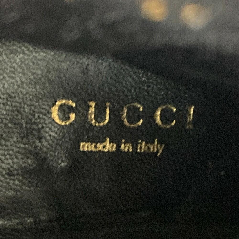 GUCCI Short Boots Shoes EU 38 US 8 Suede Leather Black Authentic