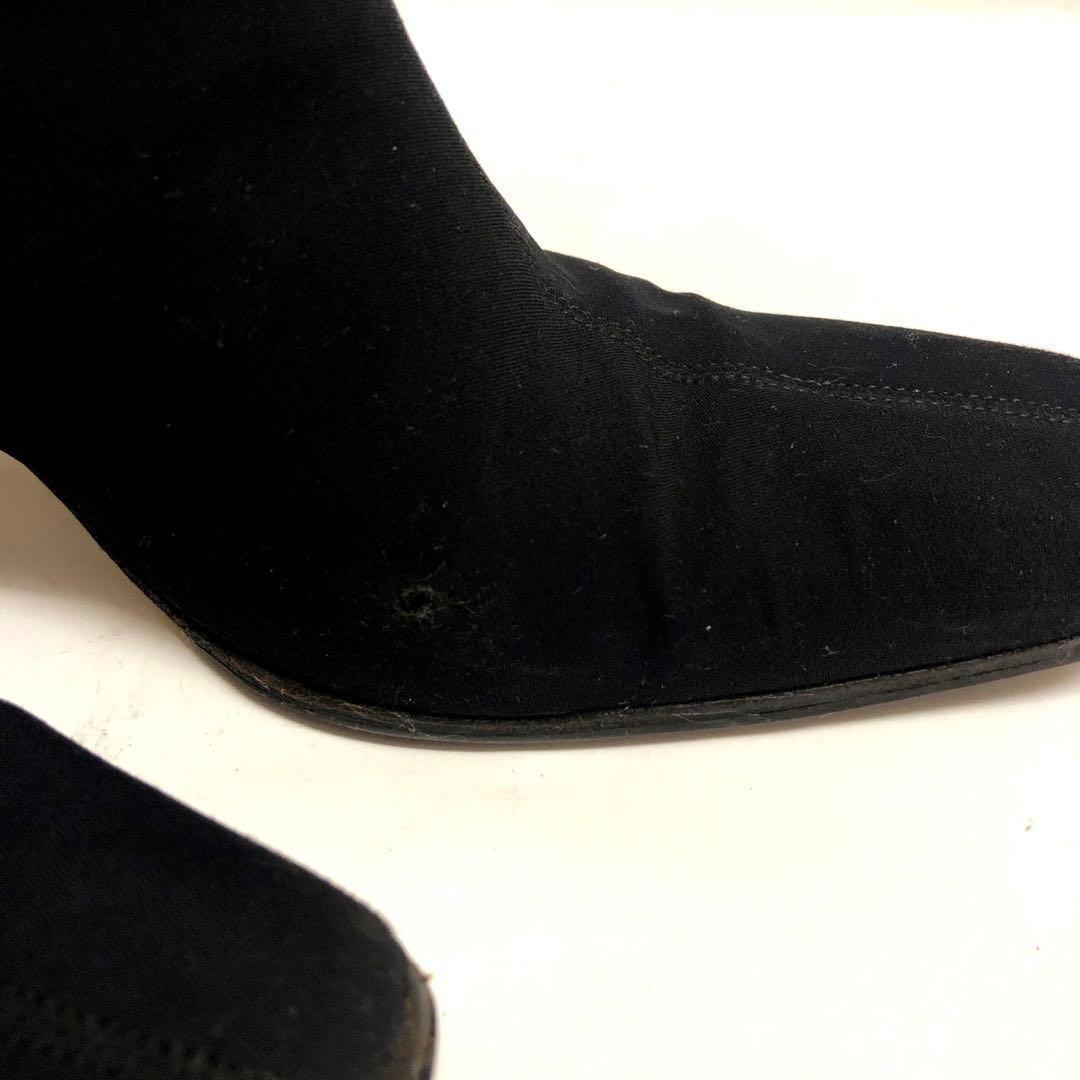 GUCCI Short Boots Shoes EU 35.5 US 5.5 Suede Black Authentic