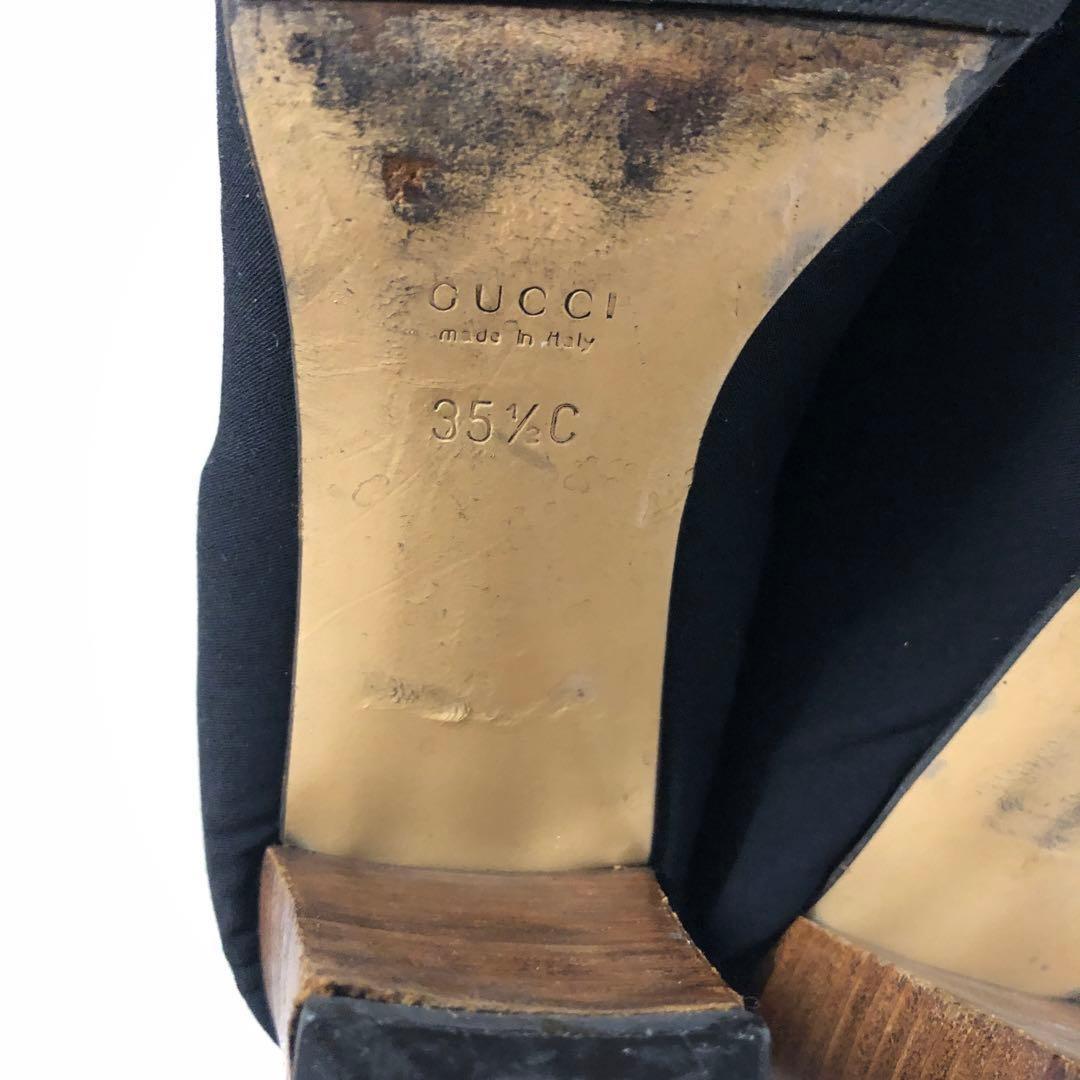 GUCCI Short Boots Shoes EU 35.5 US 5.5 Suede Black Authentic