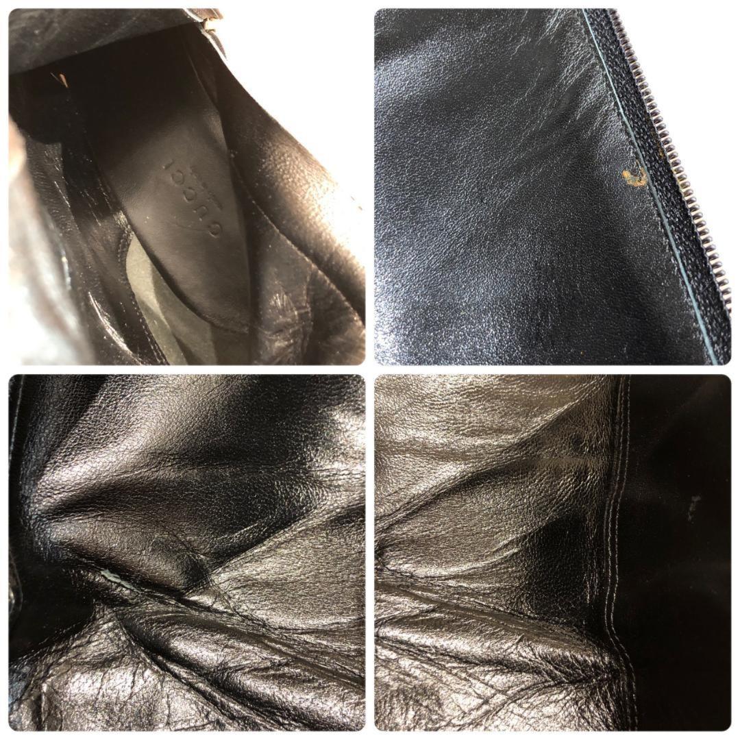 GUCCI Long Boots Shoes Horsebit EU 36.5 US 6.5 Black Authentic