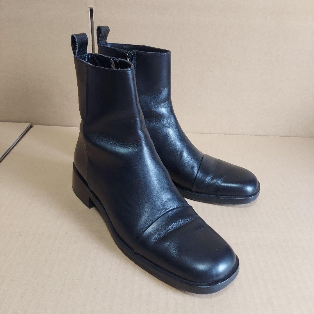GUCCI Short Boots Shoes EU 37.5 US 7.5 Black Authentic