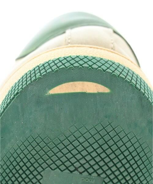 GUCCI Sneakers Shoes Low-Cut EU 37 US 7 White Beige Green Authentic