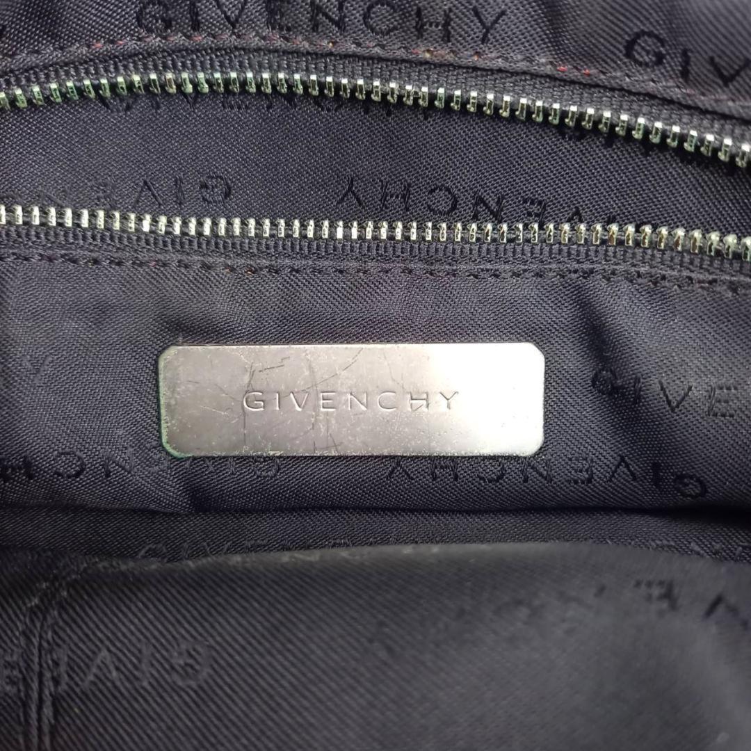 GIVENCHY Shoulder Bag Purse 4G Nylon Black Authentic