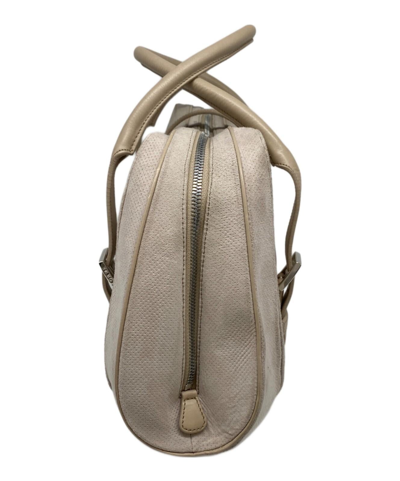 LOEWE Hand Bag Tote Purse Beige Authentic