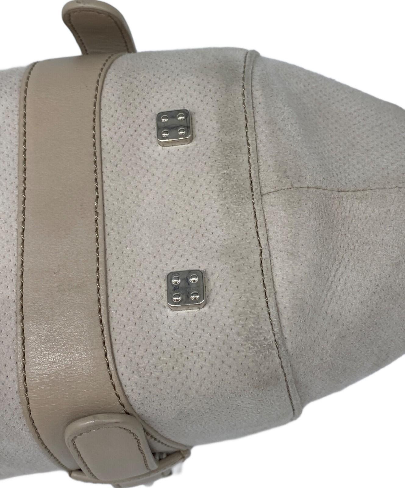 LOEWE Hand Bag Tote Purse Beige Authentic