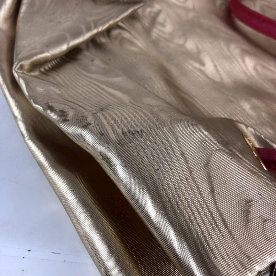 LOEWE Hand Bag Tote Purse Anagram Gold Authentic