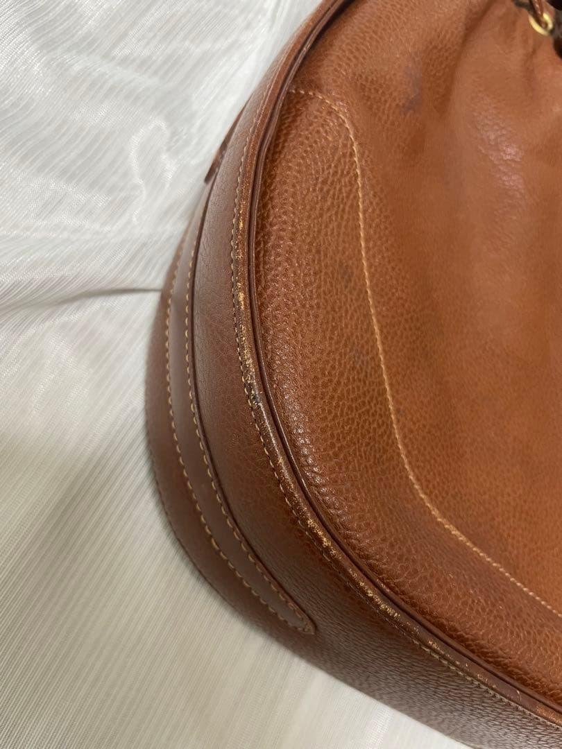 GUCCI Shoulder Bag Purse Leather Brown Authentic