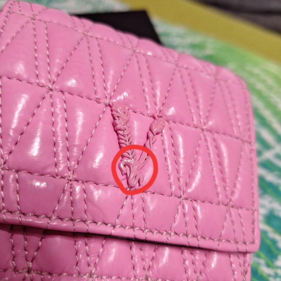 VERSACE Shoulder Bag Purse Pink Authentic