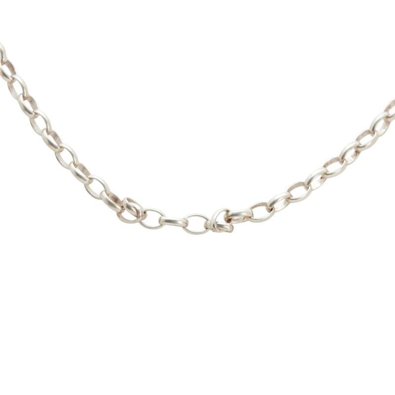 GUCCI Necklace Pendant Chain Silver 925 Women Accessory Authentic