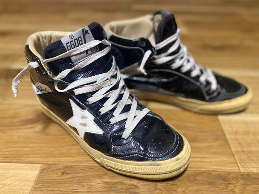GOLDEN GOOSE DELUXE BRAND Sneakers Shoes High-cut EU 37.0 US 7.0 Black Authentic