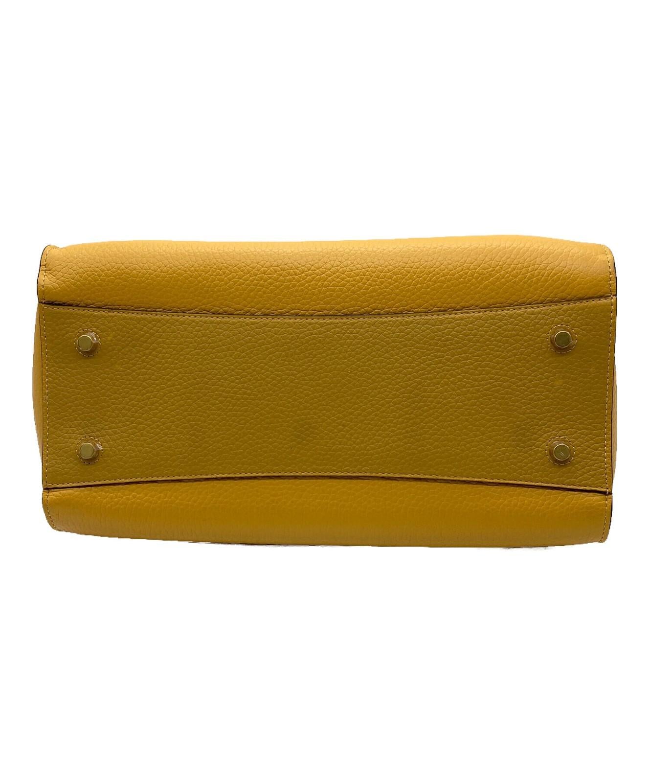 MULBERRY Shoulder Bag Purse Yellow Authentic