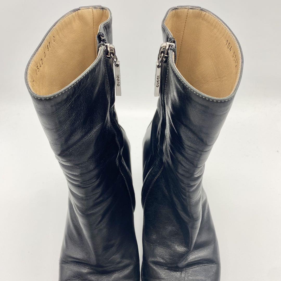 GUCCI Short Boots Shoes EU 37 US 7 Leather Authentic