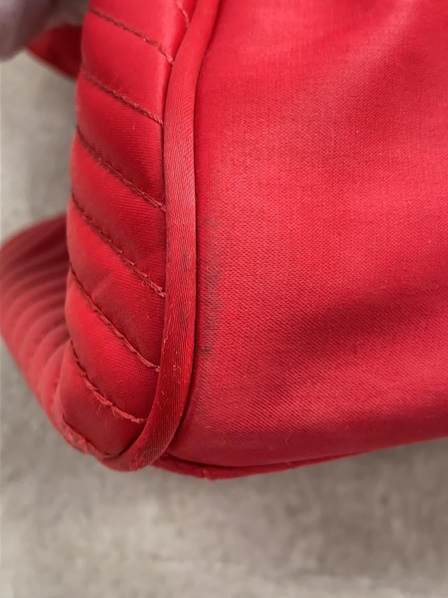Saint Laurent Hand Bag Tote Purse Nylon Red Authentic